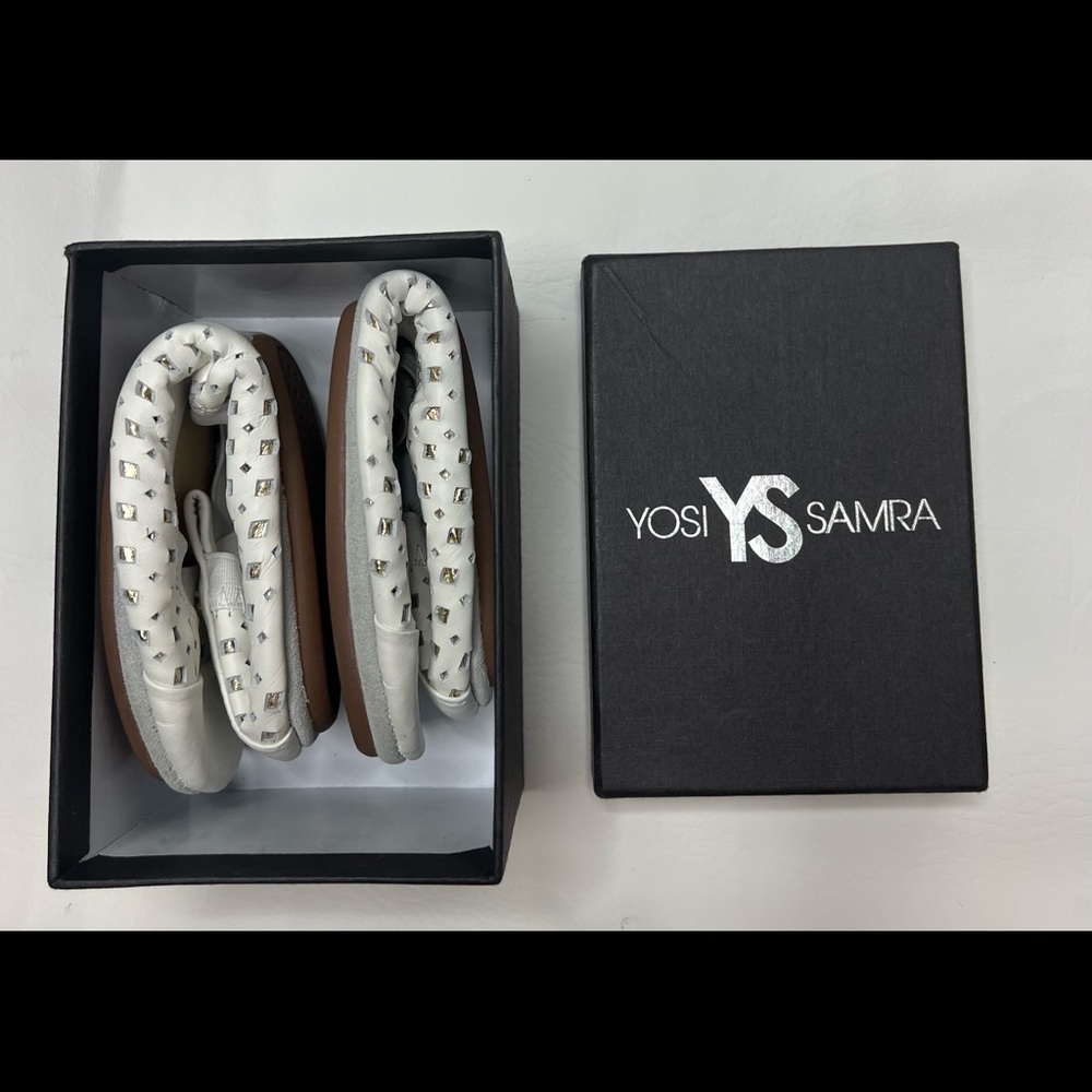 Brand new white size 7 Yosi Samra flats